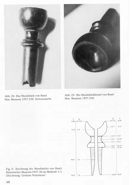 Miệng thổi cornett Basel, Historical Museum 1927.30 - Image 1