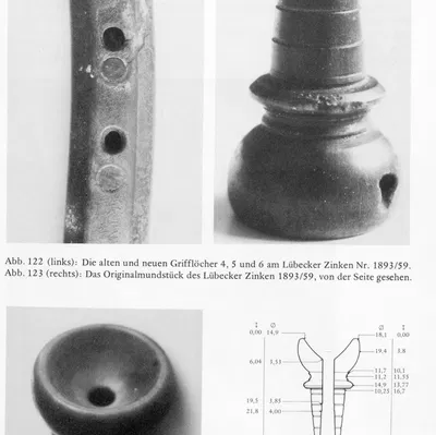 Miệng kèn cornett từ Bảo tàng St. Annen Lübeck 1893.59