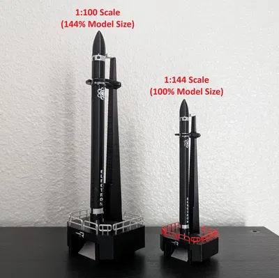Rocket Lab Electron kèm Bệ phóng (Launch Pad) tỉ lệ 1:144