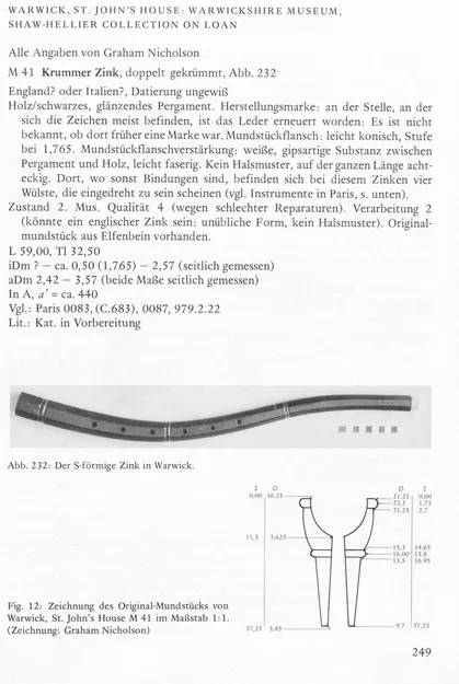 Mouthpiece cornett từ Warwick, St. John's House M 41 - Image 1