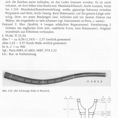 Mouthpiece cornett từ Warwick, St. John's House M 41