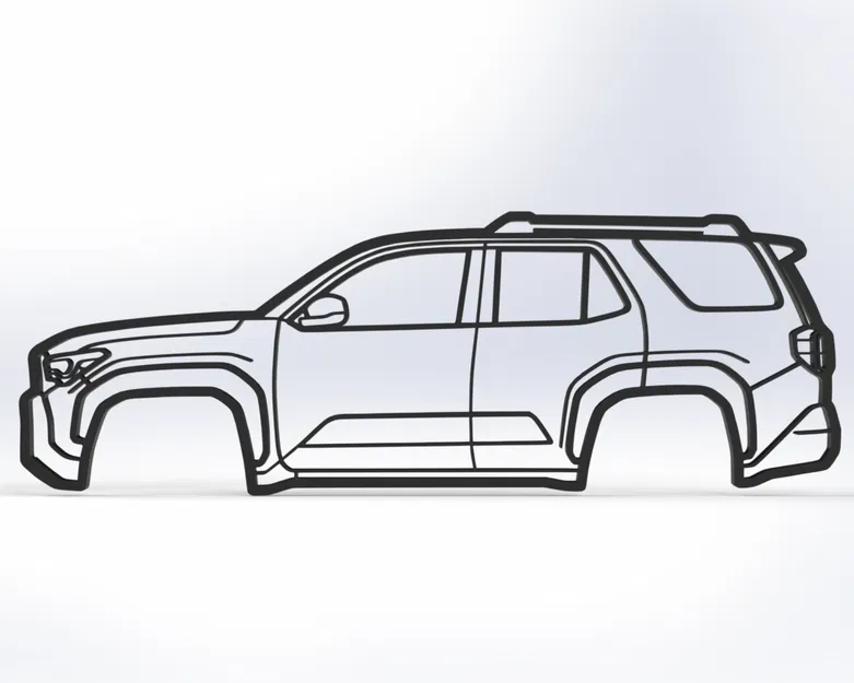 Toyota 4Runner Thế hệ 6 – 2D Wall Art - Image 1