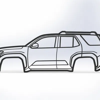 Toyota 4Runner Thế hệ 6 – 2D Wall Art