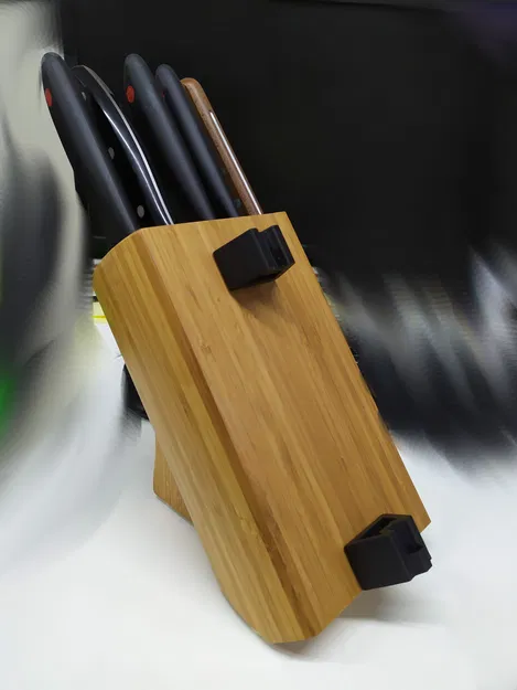 Giá đỡ nam châm cho honing steel rod gắn lên khối dao - Image 6