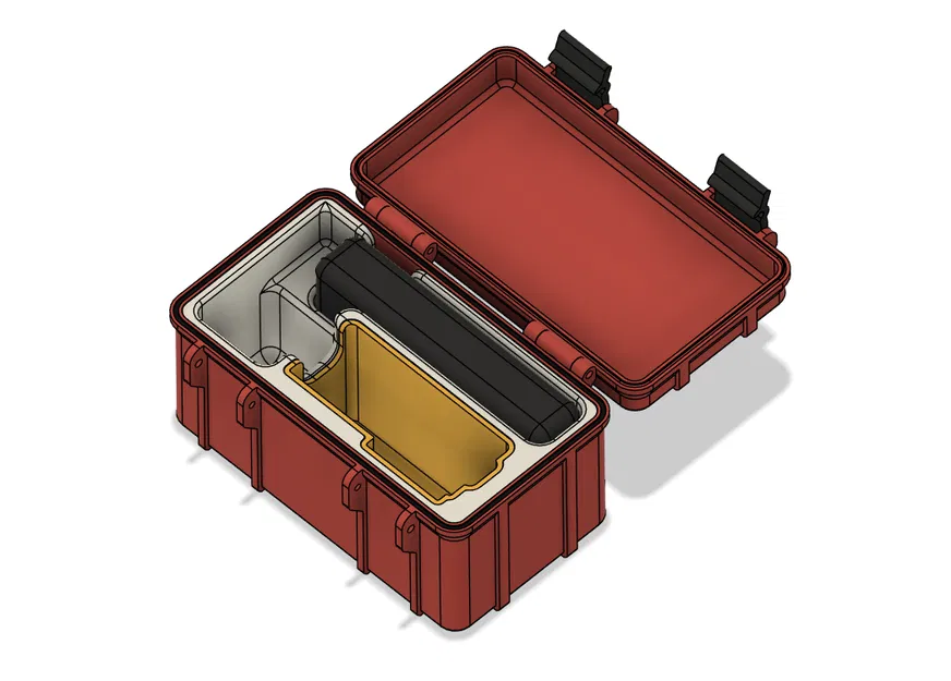 Ốp rugged DJI Osmo Action 3/4/5 Pro kèm hộp pin - Image 1