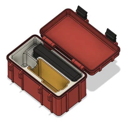 Ốp rugged DJI Osmo Action 3/4/5 Pro kèm hộp pin