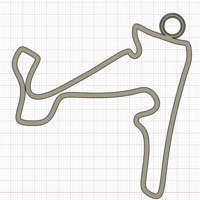 Móc khóa đường đua Zandvoort (F1)