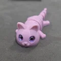 Móc khóa mèo khớp nối (Articulated) – tương thích mắt thủy tinh 6mm - Thumbnail 8