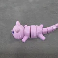 Móc khóa mèo khớp nối (Articulated) – tương thích mắt thủy tinh 6mm - Thumbnail 9