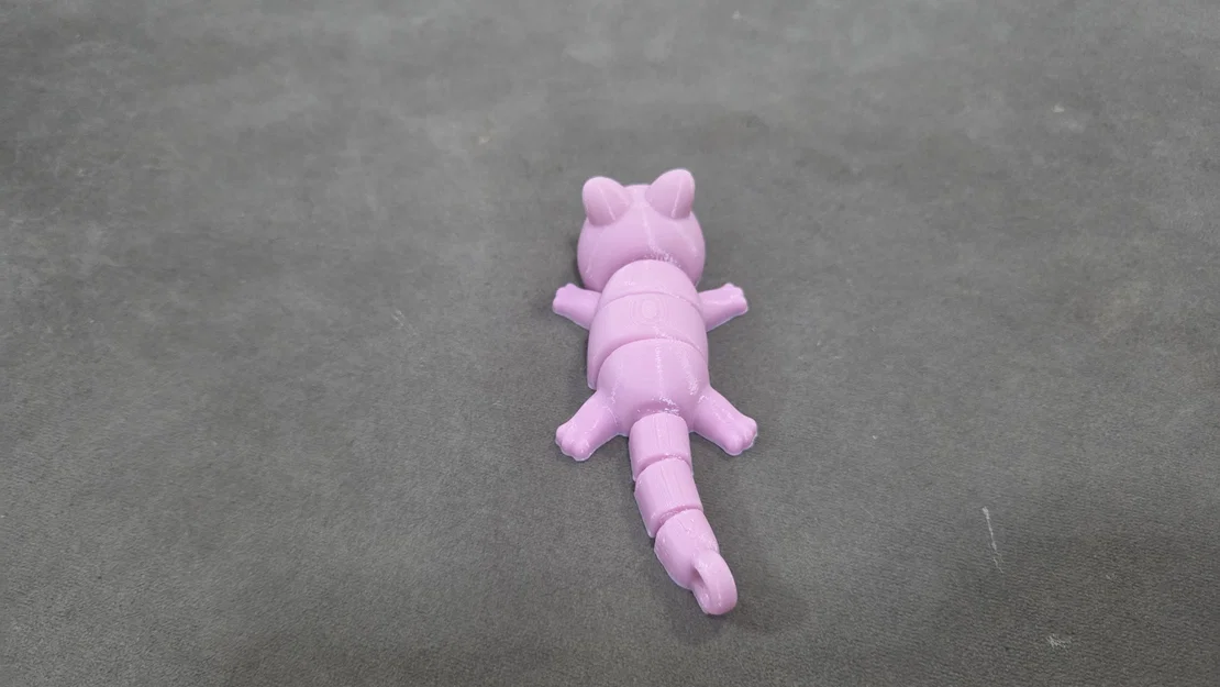 Móc khóa mèo khớp nối (Articulated) – tương thích mắt thủy tinh 6mm - Image 11