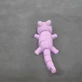Móc khóa mèo khớp nối (Articulated) – tương thích mắt thủy tinh 6mm - Thumbnail 11