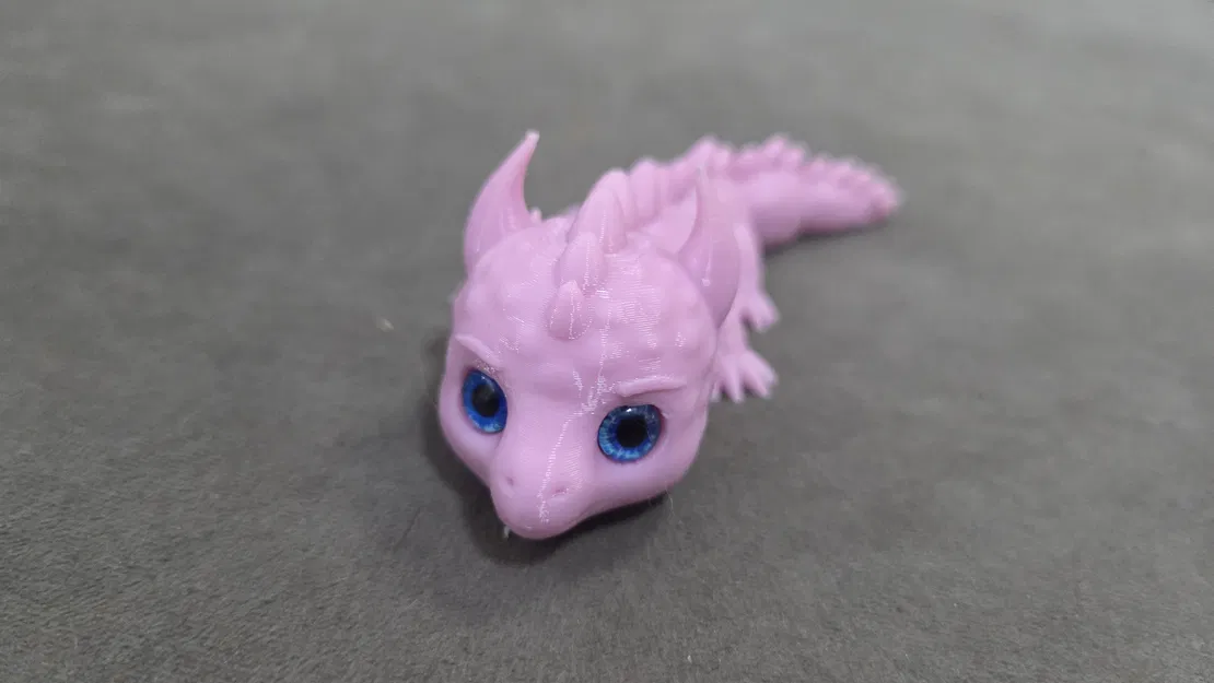 Móc khóa Rồng Toon – Tương thích mắt thủy tinh 6mm - Image 1