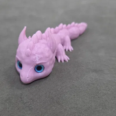 Móc khóa Rồng Toon – Tương thích mắt thủy tinh 6mm