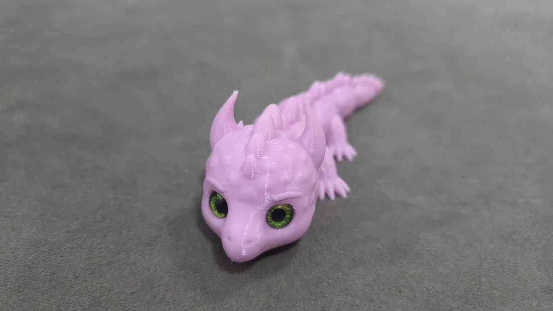 Móc khóa Rồng Toon – Tương thích mắt thủy tinh 6mm - Image 3