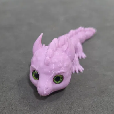 Móc khóa Rồng Toon – Tương thích mắt thủy tinh 6mm