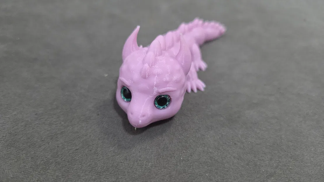 Móc khóa Rồng Toon – Tương thích mắt thủy tinh 6mm - Image 4