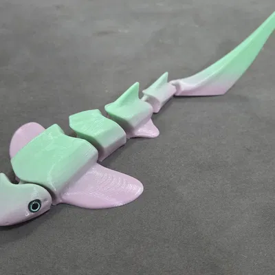 Cá mập Zebra dạng khớp (Articulated) – tương thích mắt kính 6mm