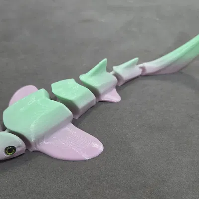 Cá mập Zebra dạng khớp (Articulated) – tương thích mắt kính 6mm