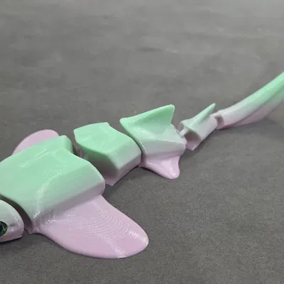 Cá mập Zebra dạng khớp (Articulated) – tương thích mắt kính 6mm