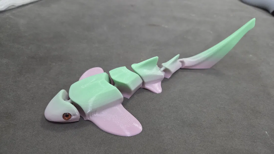 Cá mập Zebra dạng khớp (Articulated) – tương thích mắt kính 6mm - Image 5