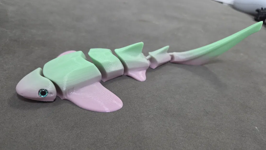 Cá mập Zebra dạng khớp (Articulated) – tương thích mắt kính 6mm - Image 6