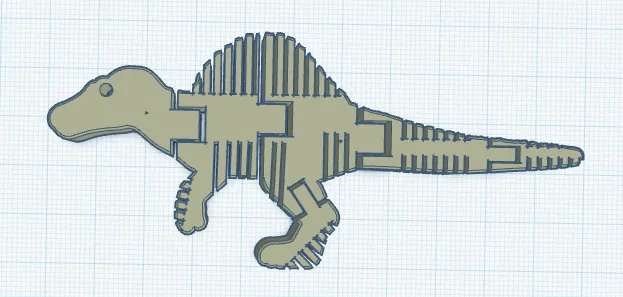 Flexi Bone Spinosaurus – Khủng long xương dẻo uốn cong - Image 1