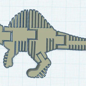Flexi Bone Spinosaurus – Khủng long xương dẻo uốn cong