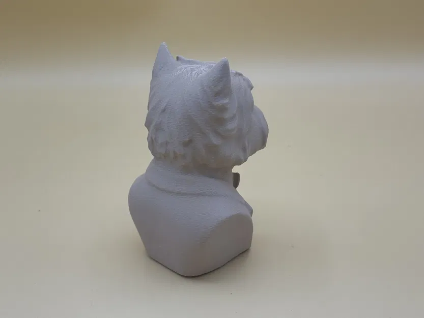 Tượng bán thân chó West Highland White Terrier ăn mặc lịch lãm - Image 3