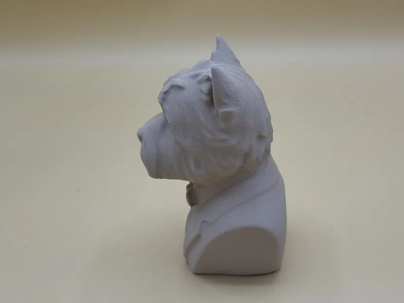 Tượng bán thân chó West Highland White Terrier ăn mặc lịch lãm - Image 5