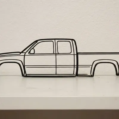 Tranh treo tường Chevrolet Silverado GMT800 Cateye