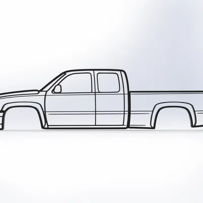 Tranh treo tường Chevrolet Silverado GMT800 Cateye