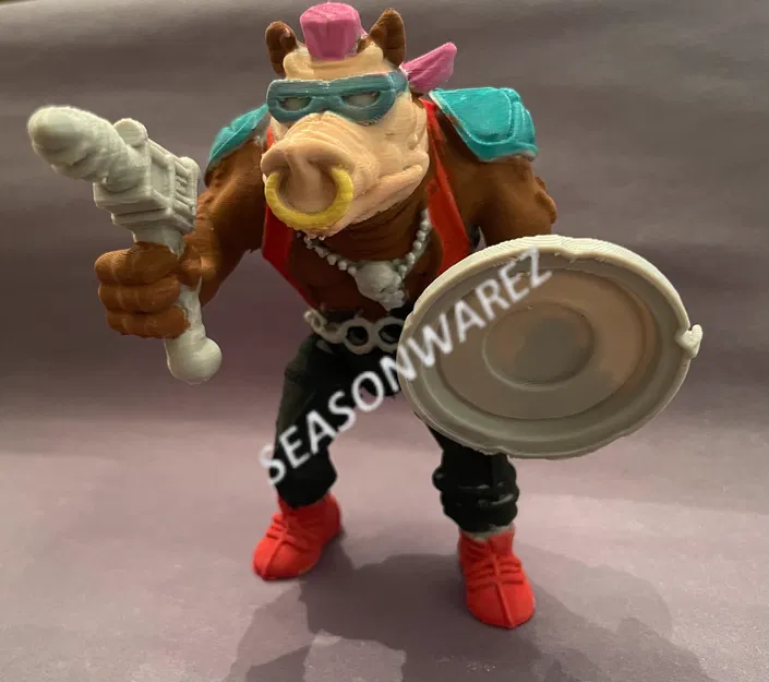 Bebop - Heo Punk Rock (Đồ chơi TMNT) – Bản replica 1988 - Image 2