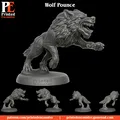 Wolf Pounce – Mô hình sói thu nhỏ 32mm - Thumbnail 2