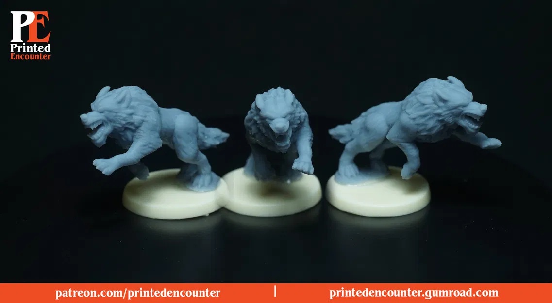 Wolf Pounce – Mô hình sói thu nhỏ 32mm - Image 3