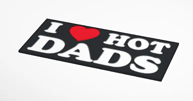 Bảng “I Heart Hot Moms / Dads” in 3D - Image 5