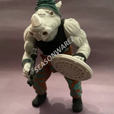 Rocksteady - Lính Tê Giác (Đồ chơi TMNT) | Mẫu in 3D