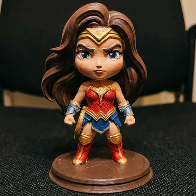 Mô hình Wonder Woman Chibi | Tượng Nữ Chiến Binh Amazon | Fan Art DC Comics