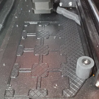 Prusa MK4 Gridfinity Base cho Prusa Enclosure (chừa chỗ vít & dây display)