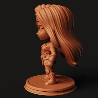Mô hình Wonder Woman Chibi | Tượng Nữ Chiến Binh Amazon | Fan Art DC Comics