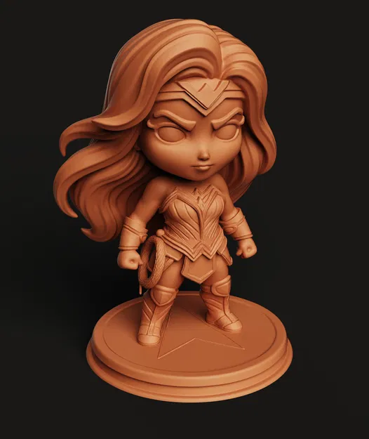 Mô hình Wonder Woman Chibi | Tượng Nữ Chiến Binh Amazon | Fan Art DC Comics - Image 5