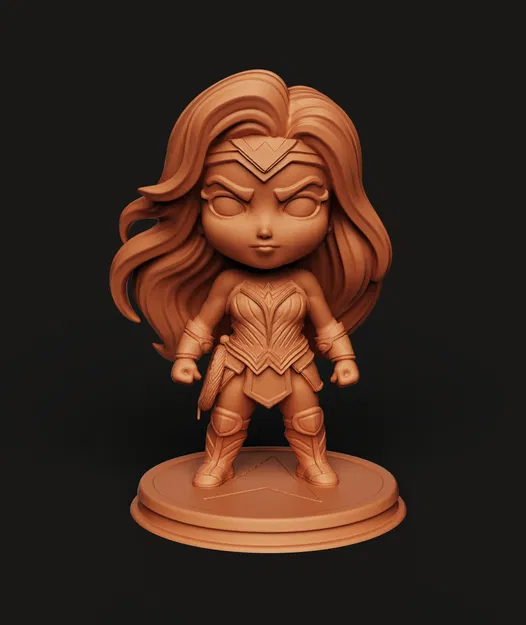 Mô hình Wonder Woman Chibi | Tượng Nữ Chiến Binh Amazon | Fan Art DC Comics - Image 6
