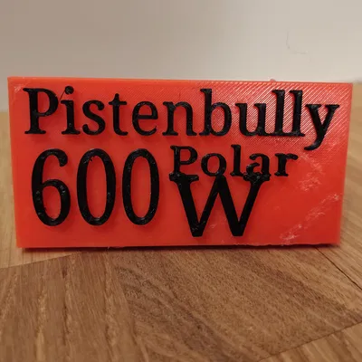 Bảng dựng cho Pistenbully 600 W Polar (Aufstellschild)