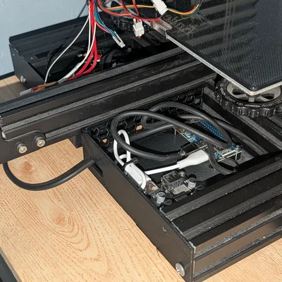 Ốp che điện tử mặt trước Ender 3 (Pi 2W + 2 Port Usb buck converter)