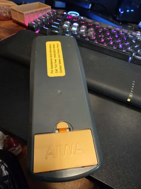 Nắp pin cho remote AIWA RC-6AR02 (AIWA RC-6AR02 Remote Controller Battery Cover) - Image 1