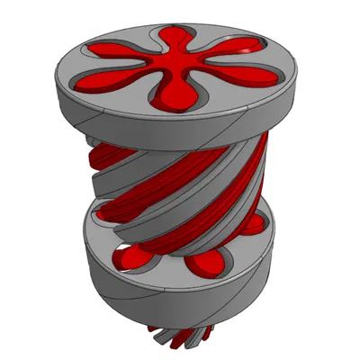 Spiral Fidget Rổ Disc Golf (Disc Golf Basket Spiral Fidget)