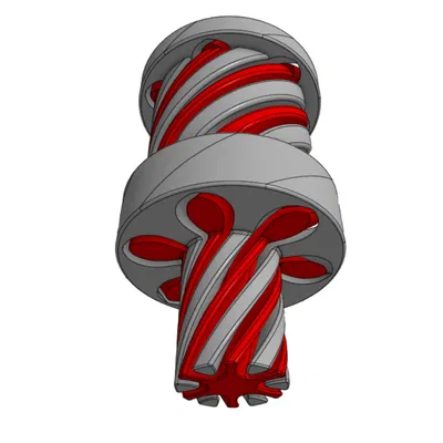 Spiral Fidget Rổ Disc Golf (Disc Golf Basket Spiral Fidget)