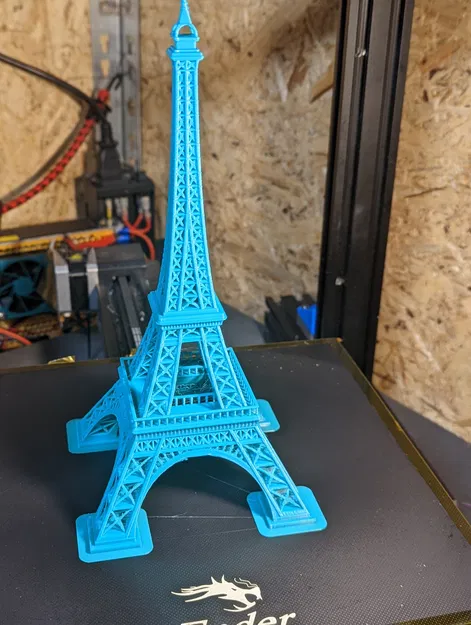 Tháp Eiffel – mẫu in FDM không cần support (Eiffel Tower FDM printable) - Image 1