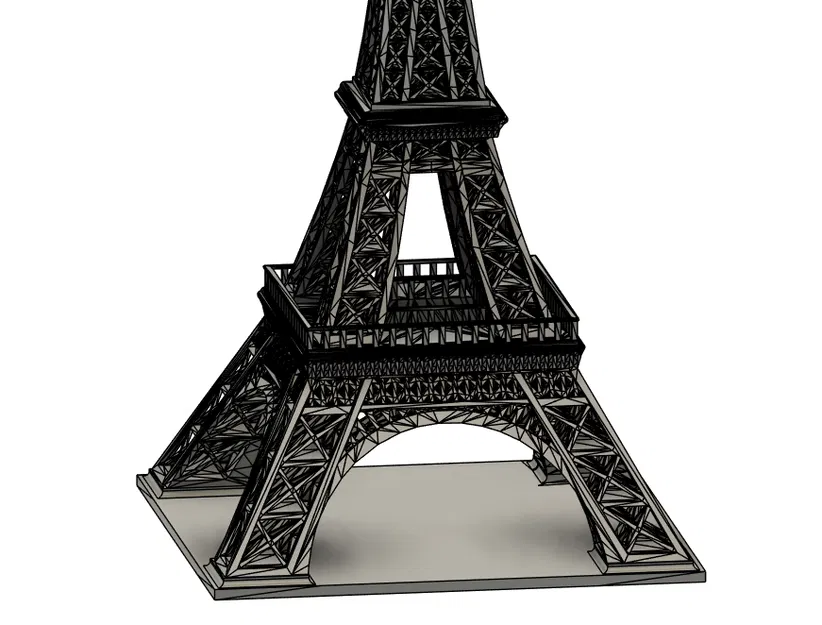 Xếp chồng Tháp Eiffel kèm Podest để stack tốt hơn (Print-in-place) - Image 2