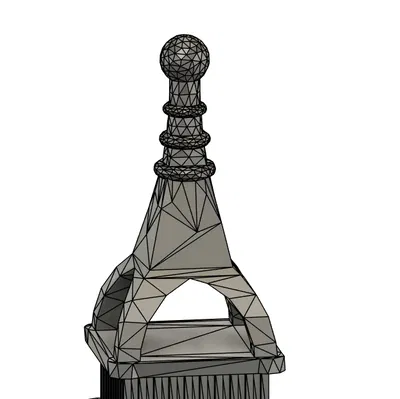 Xếp chồng Tháp Eiffel kèm Podest để stack tốt hơn (Print-in-place)