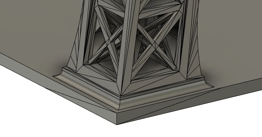 Xếp chồng Tháp Eiffel kèm Podest để stack tốt hơn (Print-in-place) - Image 4